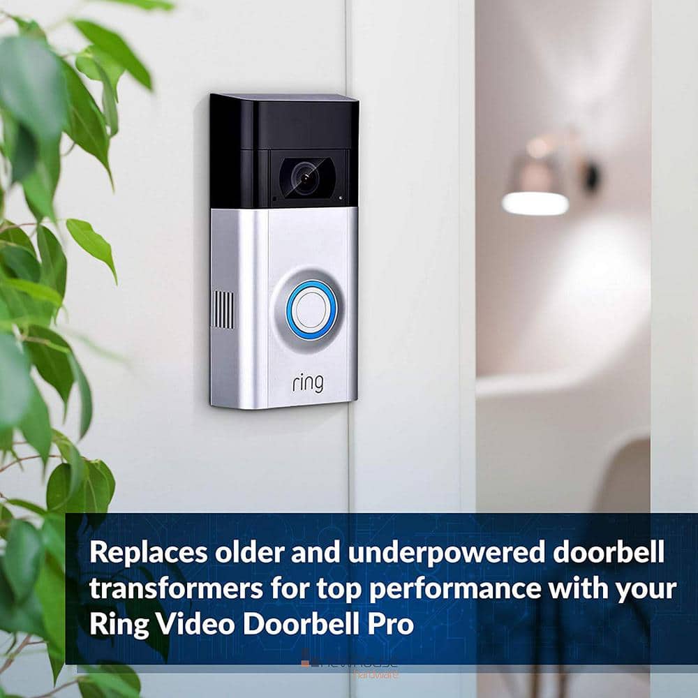 Compact Tri-Volt Doorbell Transformer for Smart Video Doorbells