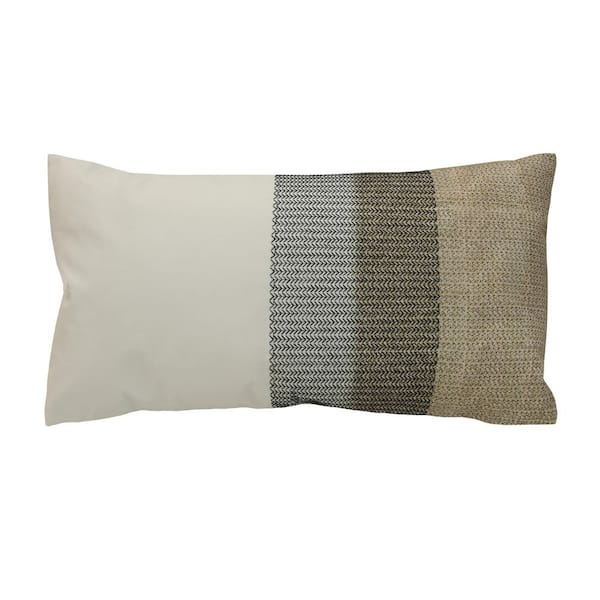 OUTDOOR DECOR BY COMMONWEALTH Outdoor Multi Printed Lumbar Pillow 14 x 26-Includes 1-Lumber Pillow