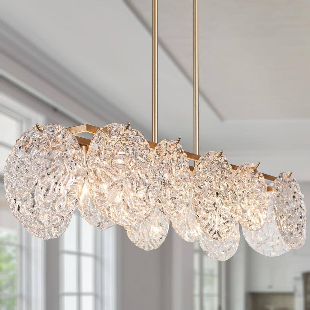 Zevni 33 in. 5-Light Dark Gold Island Chandelier Lighting Zevni 33 in. 5-Light Dark Gold Island Chandelier Lighting