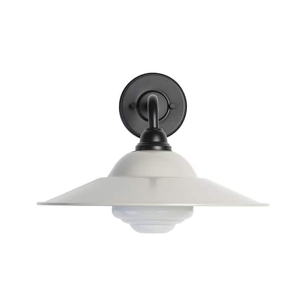 Golden Lighting Croma 15 in. Matte Black Outdoor Hardwired Wall Sconce with No Bulbs Included