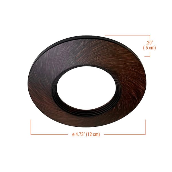 JBD 4 in. Round Baffle Designer Trim in Tuscan Bronze