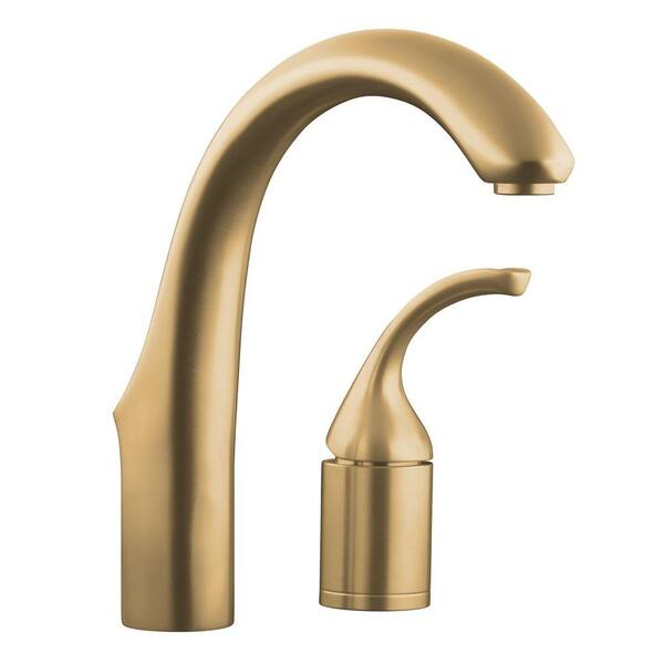 KOHLER Forte 2-Hole Single Handle Bar Faucet in Vibrant Brushed Bronze