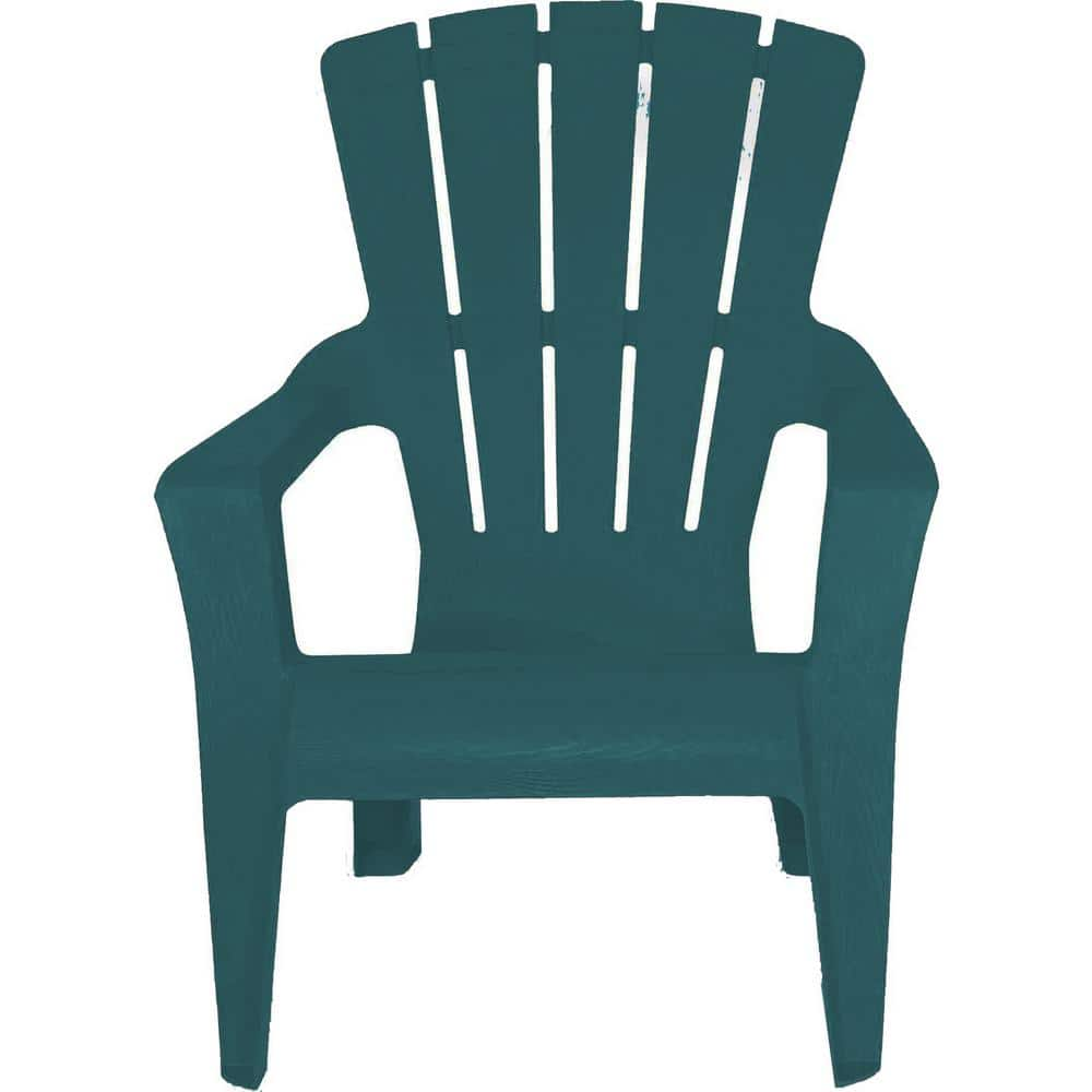 Charleston Resin Plastic Adirondack Chair 240857 The Home Depot   Plastic Adirondack Chairs 240857 64 1000 