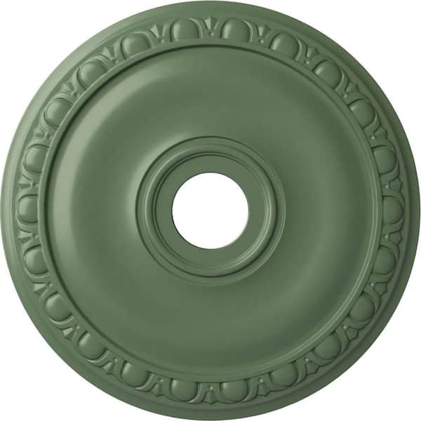 Ekena Millwork 1" x 20" x 20" Polyurethane Jackson Ceiling Medallion, Hand-Painted Athenian Green