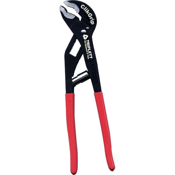 ClikGrip Chrome Vanadium Steel Self Adjusting Plier with 10 in. L Cushioned Non-Clip Handles