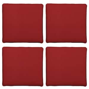 25 in. x 25 in. Outdoor Square Dining Seat Cushion (Set of 4)