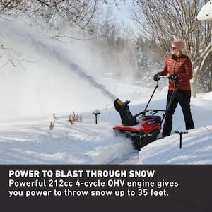 Power Clear 721 E 21 in. 212 cc Single-Stage Self Propelled Electric Start Gas Snow Blower