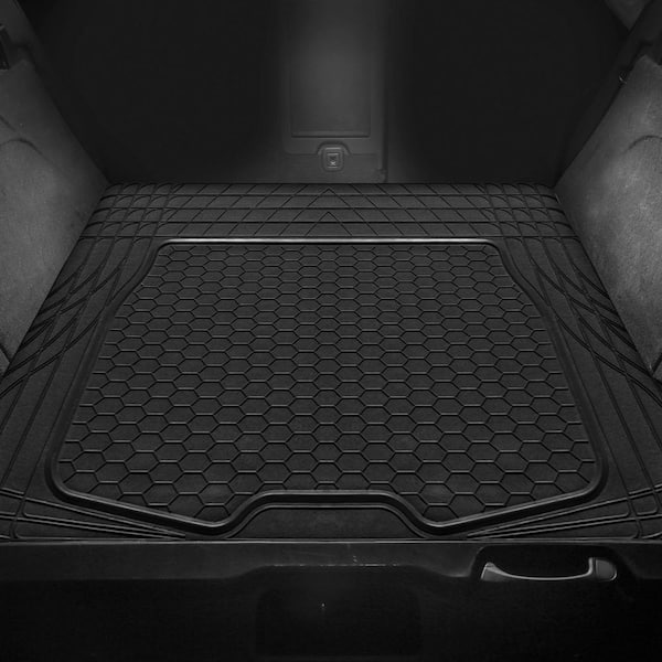 ClimaProof Black Trimmable Semi Custom Non-Slip 32 in. x 4 in.Vinyl Car Cargo Mat Liner