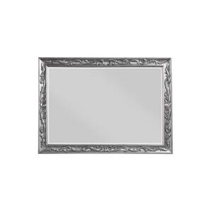 2 in. x 39 in. Rectangular Wooden Frame Silver Wall Mirror