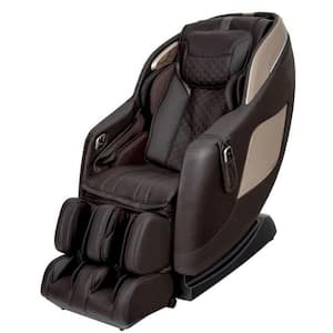 Osaki Pro Sigma 3D Zero Gravity Massage Chair with Bluetooth Speakers, Auto-Extension, and L-Track Massage- Brown