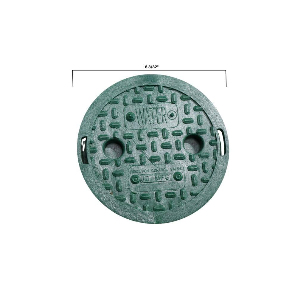 6 in. Round Irrigation Ground Valve Box Lid JD6002 - The Home Depot