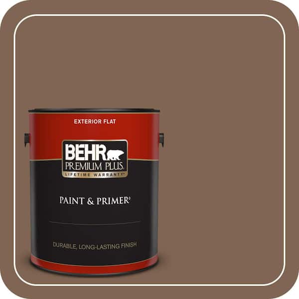 BEHR PREMIUM PLUS 1 gal. #N240-7 Joshua Tree Flat Exterior Paint & Primer