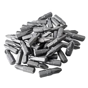 2 Alloy Steel Phillips Bits in Interlocking Storage Box (50-Pieces)