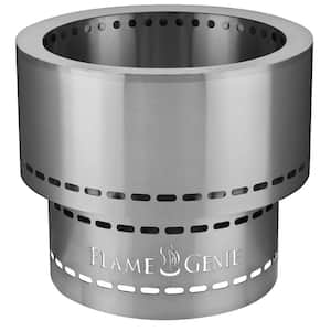 Flame Genie 13.5 in. Round Stainless Steel Wood Pellet Fire Pit