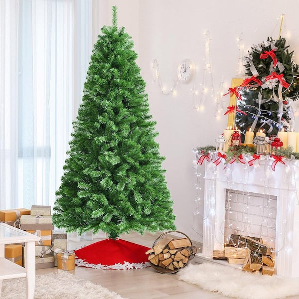 7 ft. Pre-Lit Artificial Christmas Tree Fiber Optic Xmas Tree Holiday Decor