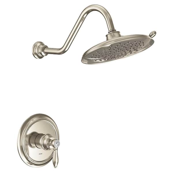 Weymouth 1-Handle Shower Trim Kit in Polished Nickel (Valve Not Included)