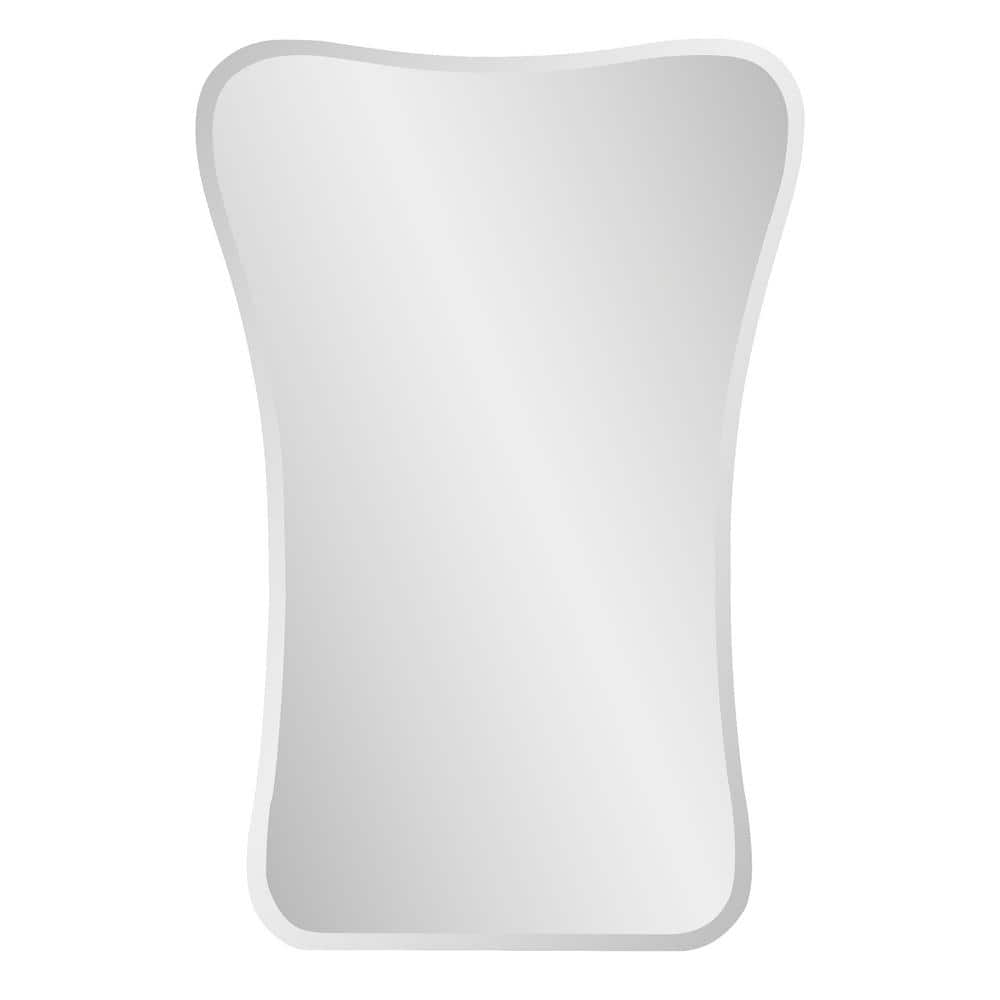 Flared Frameless Rectangular Beveled Wall Mirror 24"x35.5"