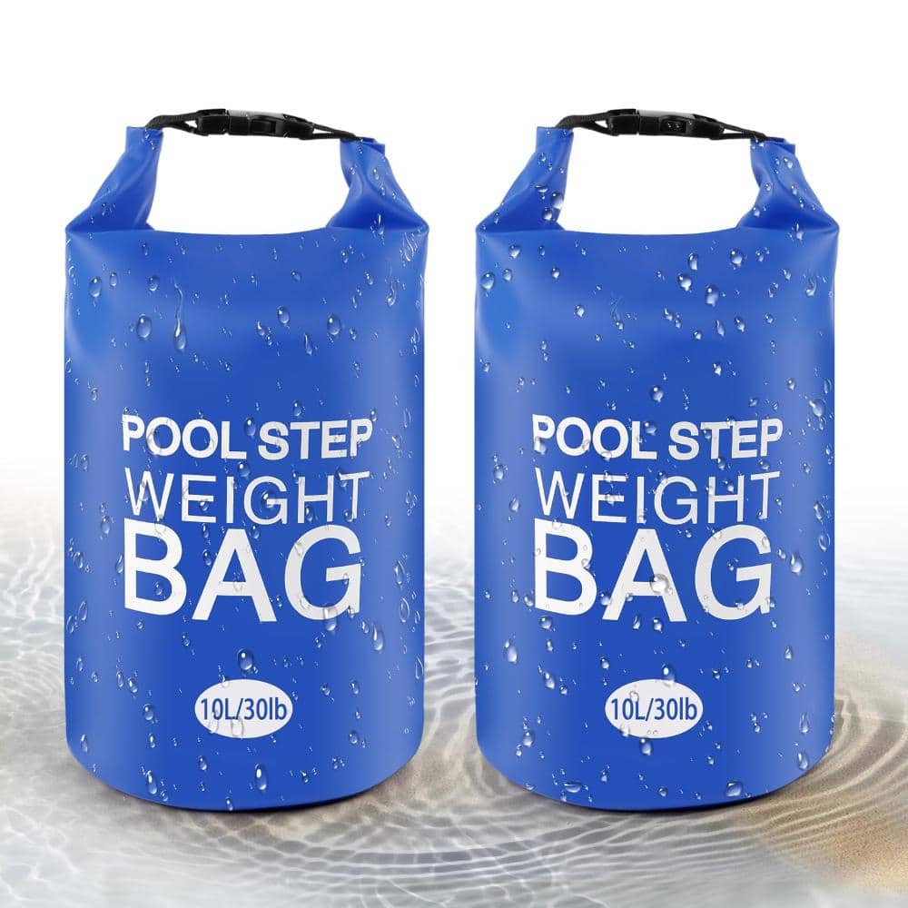 2-Pack 30 lb Pool Ladder Weight Bags – Heavy Duty 500D PVC, Fill with Sand or Water, for Above Ground Pool Steps price history on PriceWatchPro