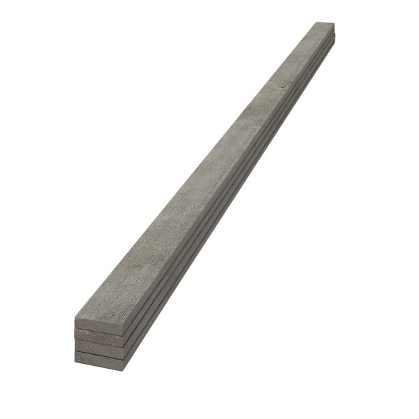 Edge 1 in. x 4 in. x 6 ft. Barn Wood Gray Pine Trim Board (4-Pack)