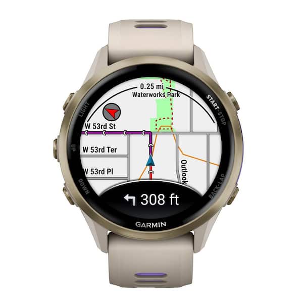 Garmin Forerunner 970 Running Smartwatch in French Gray/Indigo