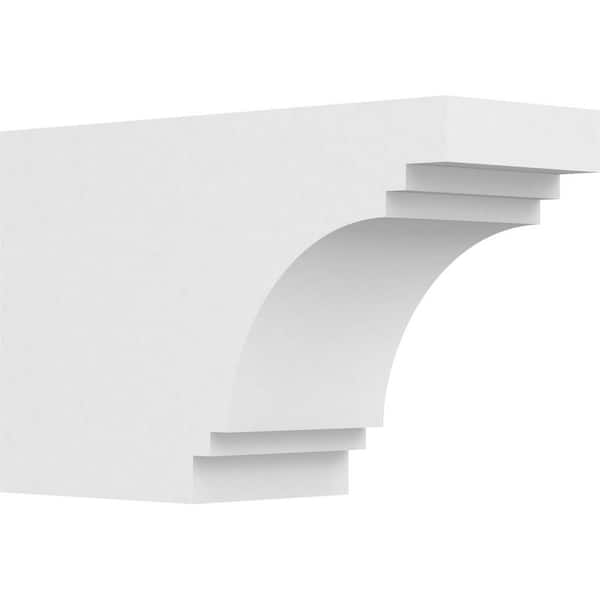 Ekena Millwork 6 in. x 10 in. x 16 in. Pescadero PVC Rafter Tail Brace