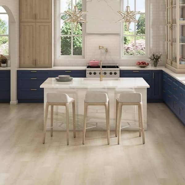 Liz Marie's Sand Tropez 20 MIL x 7 in. W x 48 in. L Click Lock Waterproof Luxury Vinyl Plank Flooring (23.2 sqft/case)