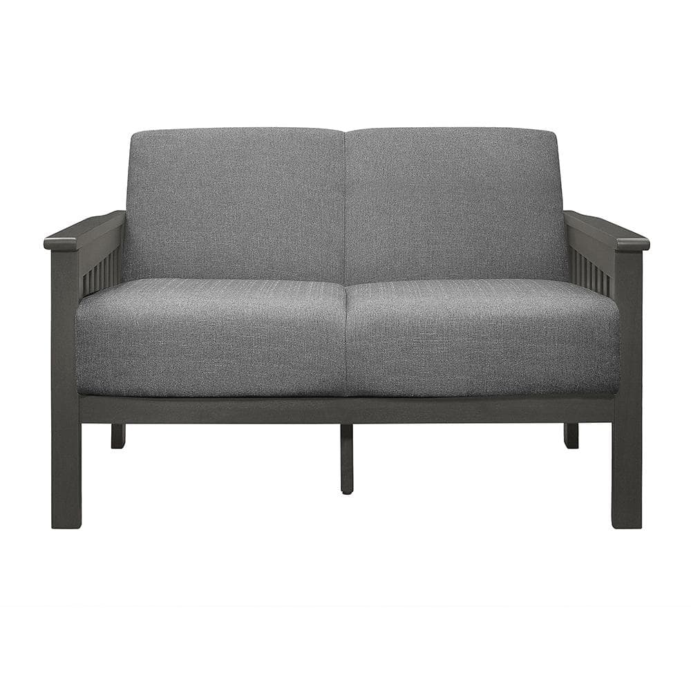 Copley 49.5 in.W Gray Textured Fabric Loveseat