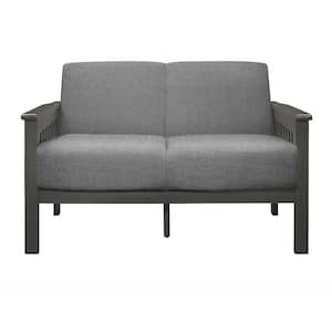 Copley 49.5 in.W Gray Textured Fabric Loveseat