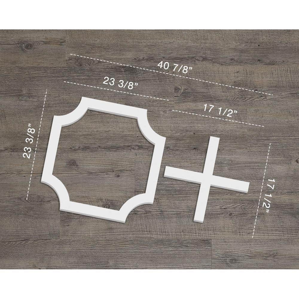 Large White PVC Decorative Fretwork Wall Panels