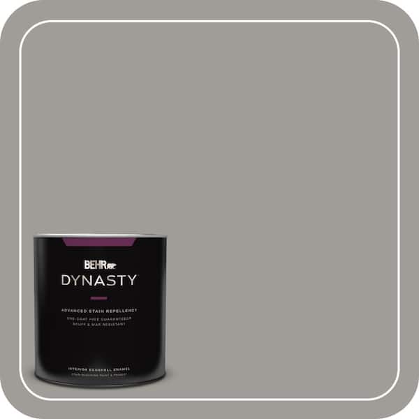 BEHR DYNASTY 1 qt. #BNC-17 Casual Gray Eggshell Enamel Interior Stain-Blocking Paint and Primer