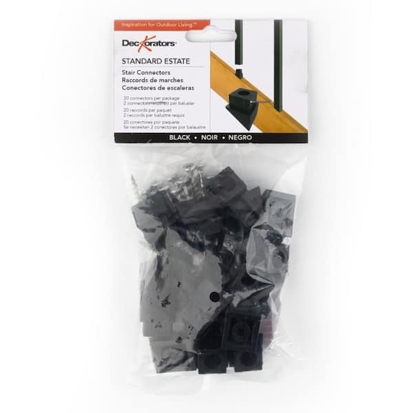Deckorators EstateBlack Plastic Stair Baluster Connector (20-Pack)