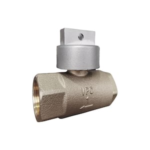 1 in. Bronze FNPT In-Line Irrigation Ball Valve with Automatic Drain