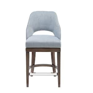 Marshall 26 in. Blue Wood Counter Stool