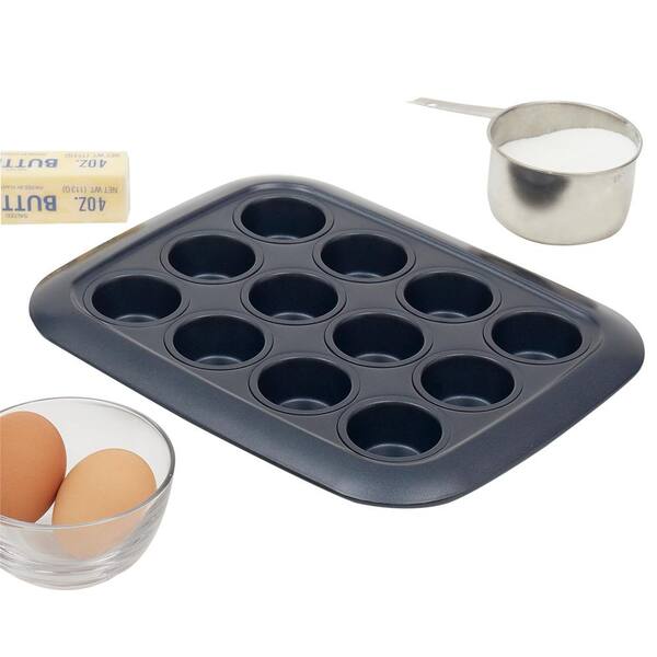 Mini Cupcake Pan 48-Cup Nonstick Mini Muffin Pan Carbon Steel