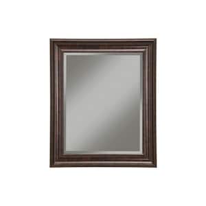 Medium Rectangle Oil Rubbed Bronze Beveled Glass Classic Mirror (30 in. H x 36 in. W)
