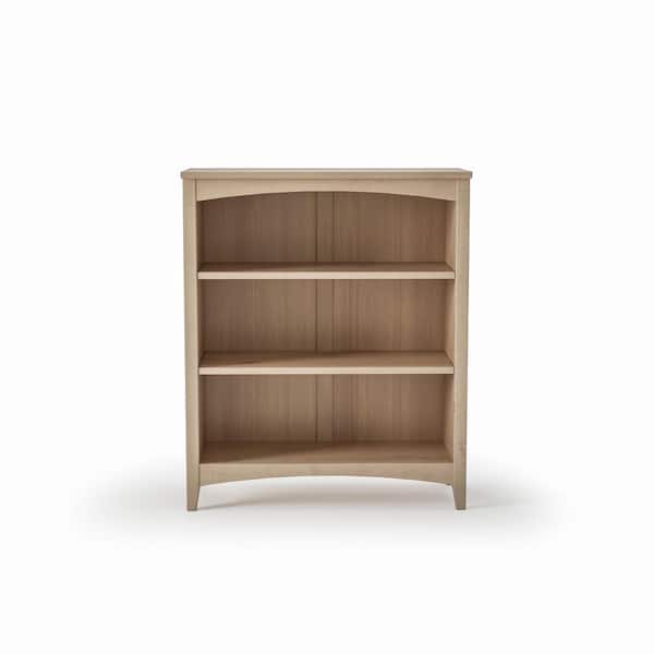 Shaker Style Light Oak 36 in. Tall Solid Wood Bookcase