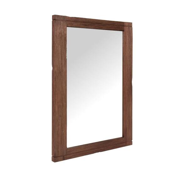 Brown Reclaimed Wood Finish Brw M24, Big Wooden Mirror