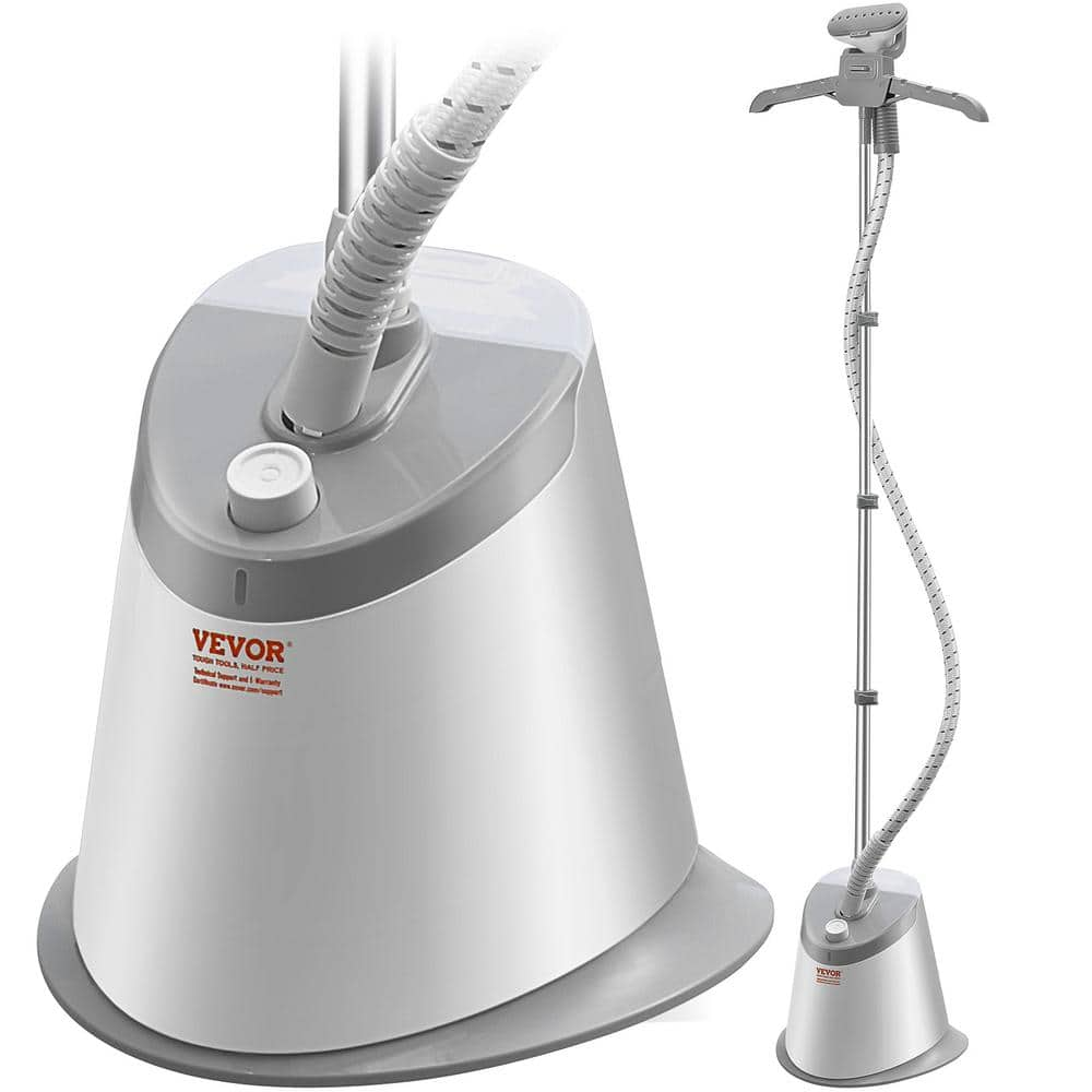 VEVOR Garment Steamer Standing 12 In. Upright Garment Steamer White 0.5 ...