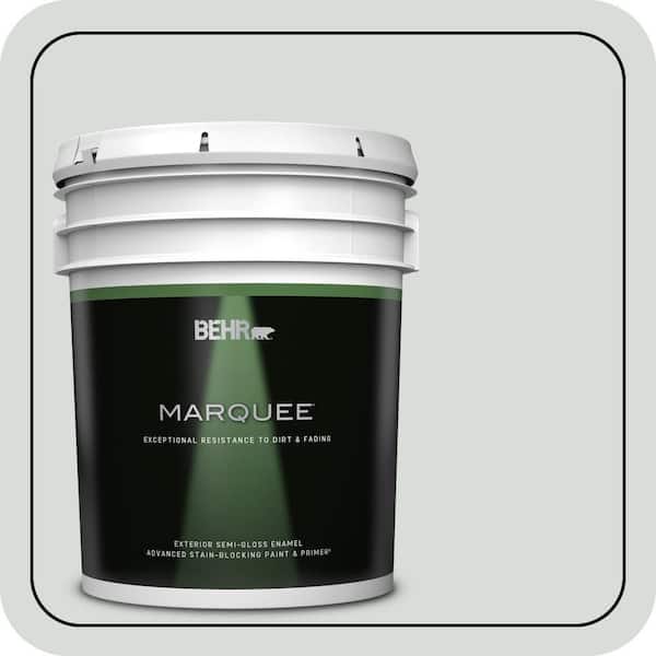 BEHR MARQUEE 5 gal. #PPL-66 Iced Slate Semi-Gloss Enamel Exterior Paint & Primer
