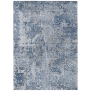 Chantille ACN573 Blue 10 ft. x 14 ft. Machine Washable Indoor/Outdoor Geometric Area Rug
