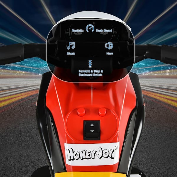 Costway 6-Volt Ride-On Toy Motorcycle Trike 3-Wheel Electric