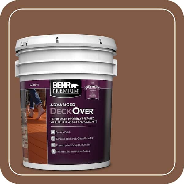 5 gal. #SC-110 Chestnut Smooth Solid Color Exterior Wood and Concrete Coating