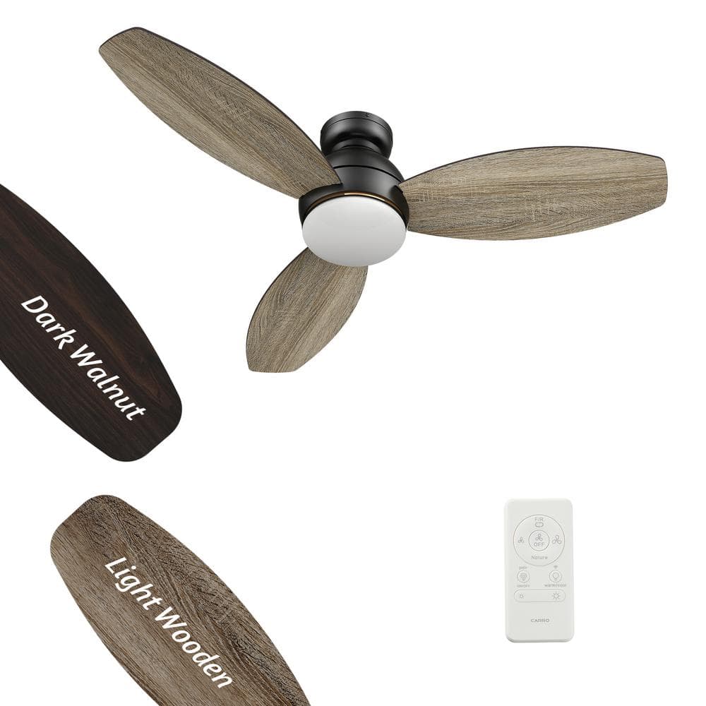 Reviews for CARRO Bretton II 48 in. Integrated LED Indoor/Outdoor Black Smart Ceiling Fan with