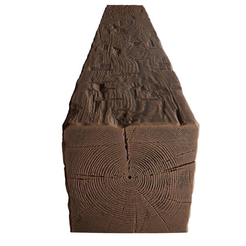 Premium Aged Faux Wood Hand Hewn U-Beam, 10-ft