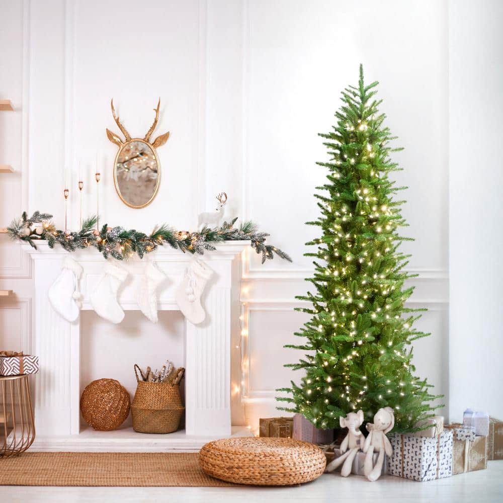 Carmel Pine 7.5-Ft Artificial Christmas Tree with White Lights