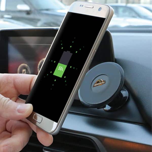 Armor All QI Wireless Phone Charger Mount, Supports Android