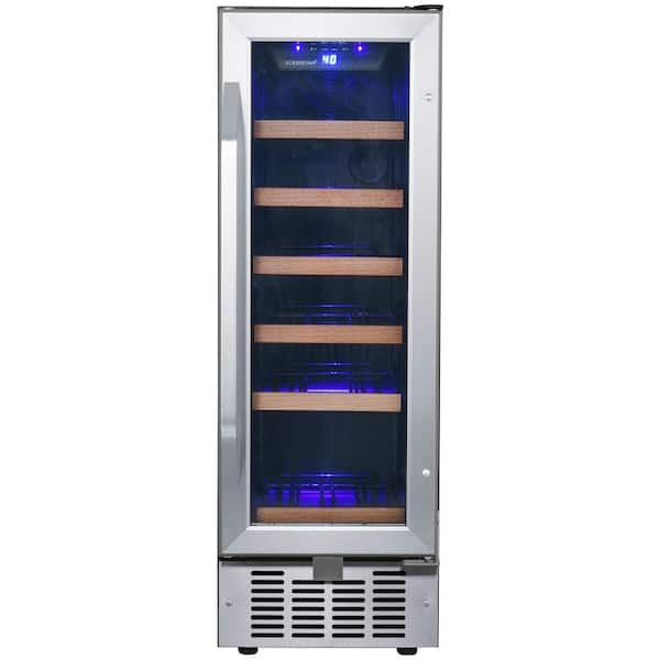 EdgeStar - 18 Bottle 12 in. Built-In Single Zone Wine Cooler