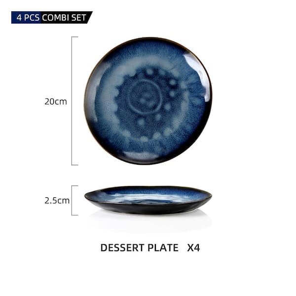 vancasso 7.85 in. Ceramic Coasters for Drinks (Set of 4) VC-TAKAKI-P01 -  The Home Depot