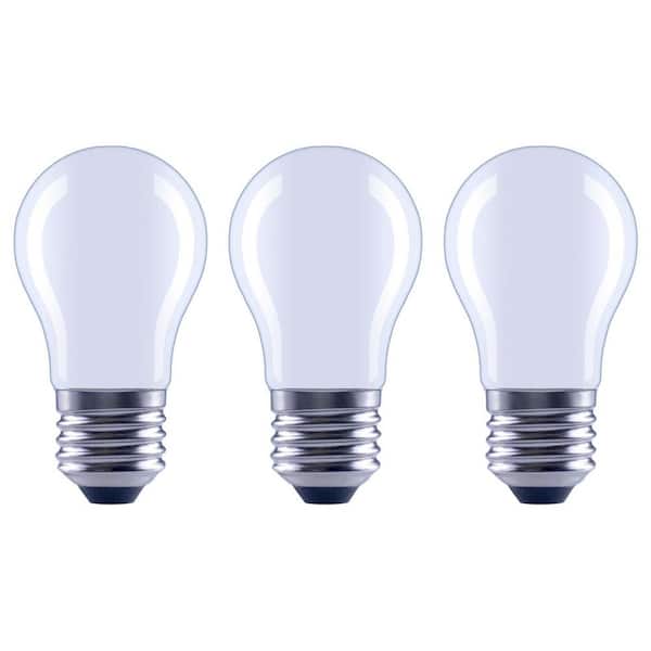 100- -Watt Equivalent A15 Dimmable Appliance Fan Frosted Glass Edison Filament LED Light Bulb Daylight (3-Pack)
