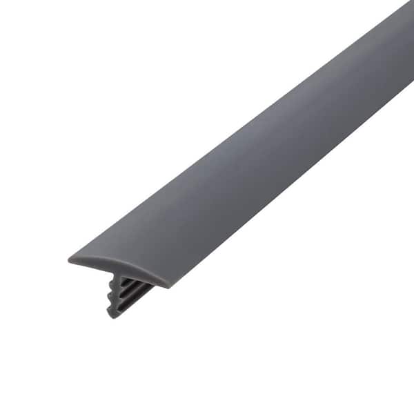 Outwater 5/8 in. Storm Grey Flexible Polyethylene Center Barb Hobbyist Pack Bumper Tee Moulding Edging 25 ft. long Coil